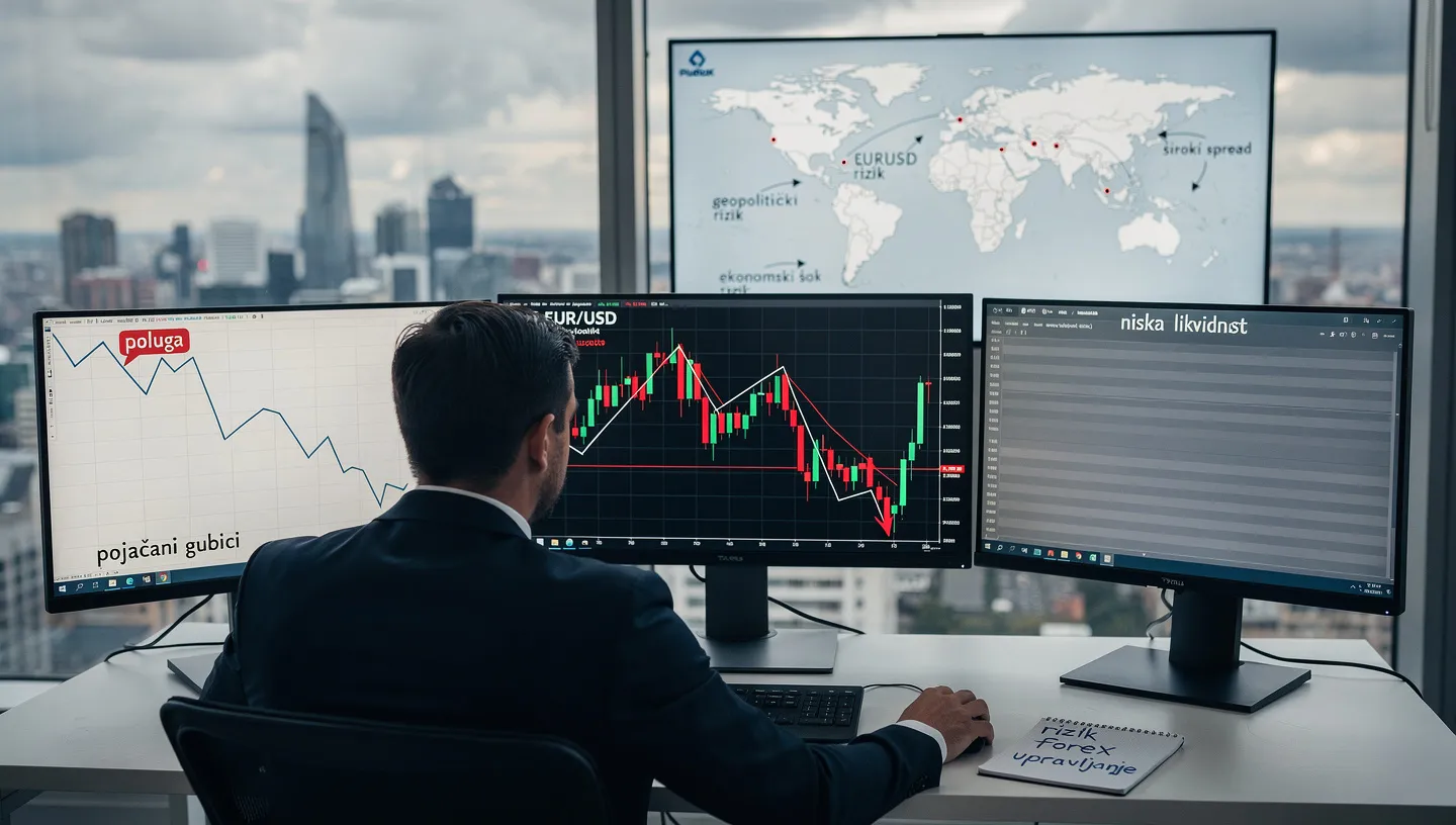 Vrste rizika s kojima se suočavaš na forex tržištu