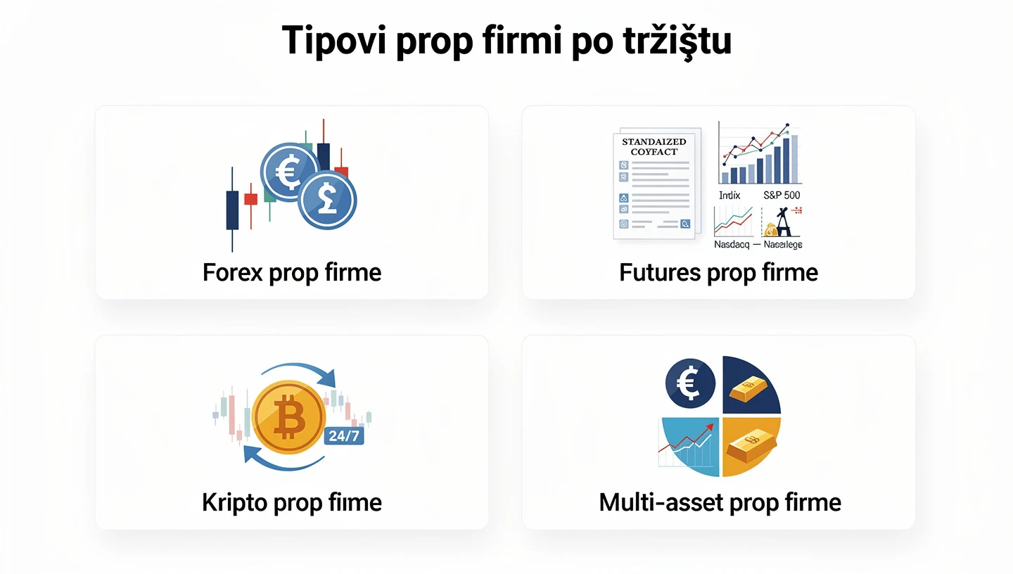 Tipovi prop firmi po tržištu